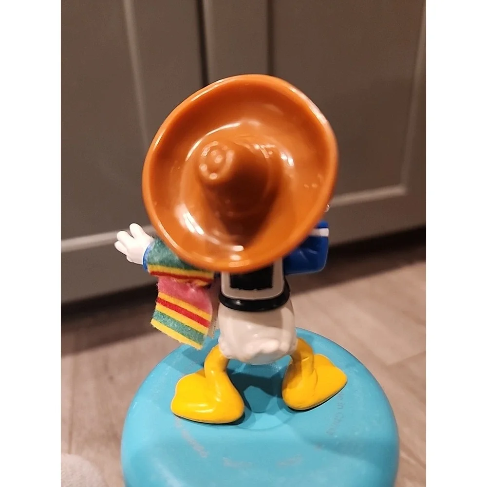 (2) Vintage Disney Donald Duck Amigos Cake Topper Figures 3-1/4